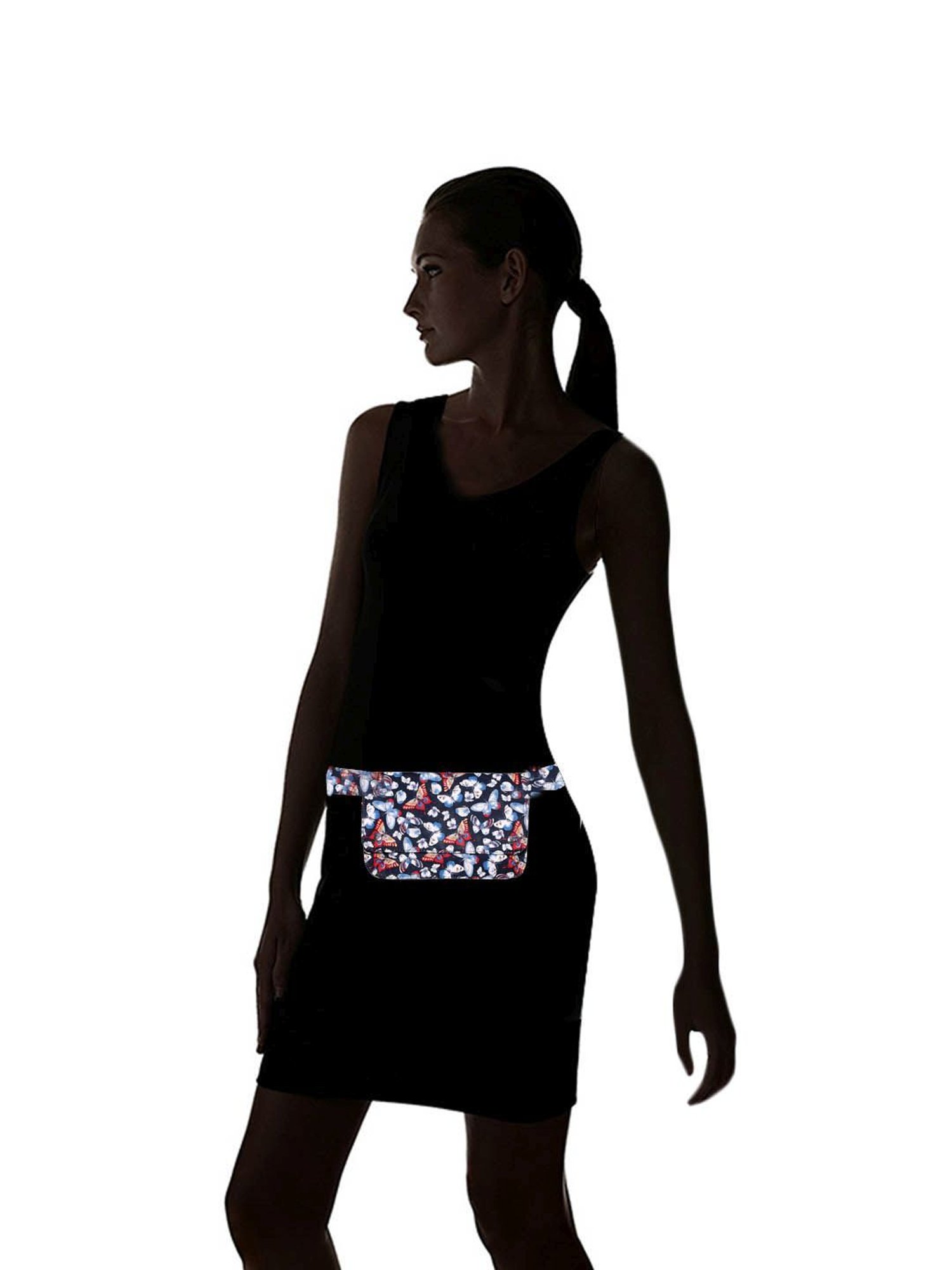Spice Art Blue Printed Waist Pouch