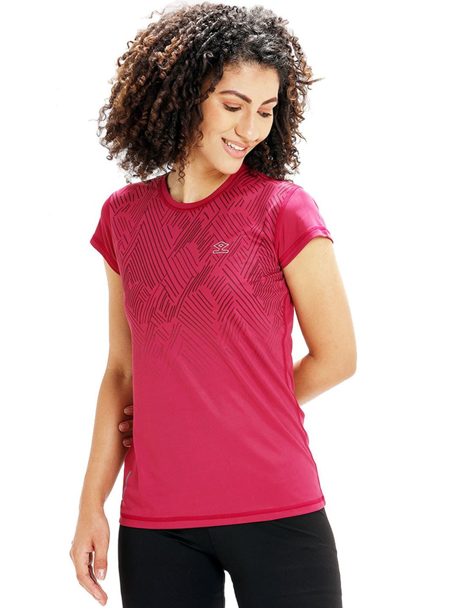 Shrey Light Purple Printed T-Shirt