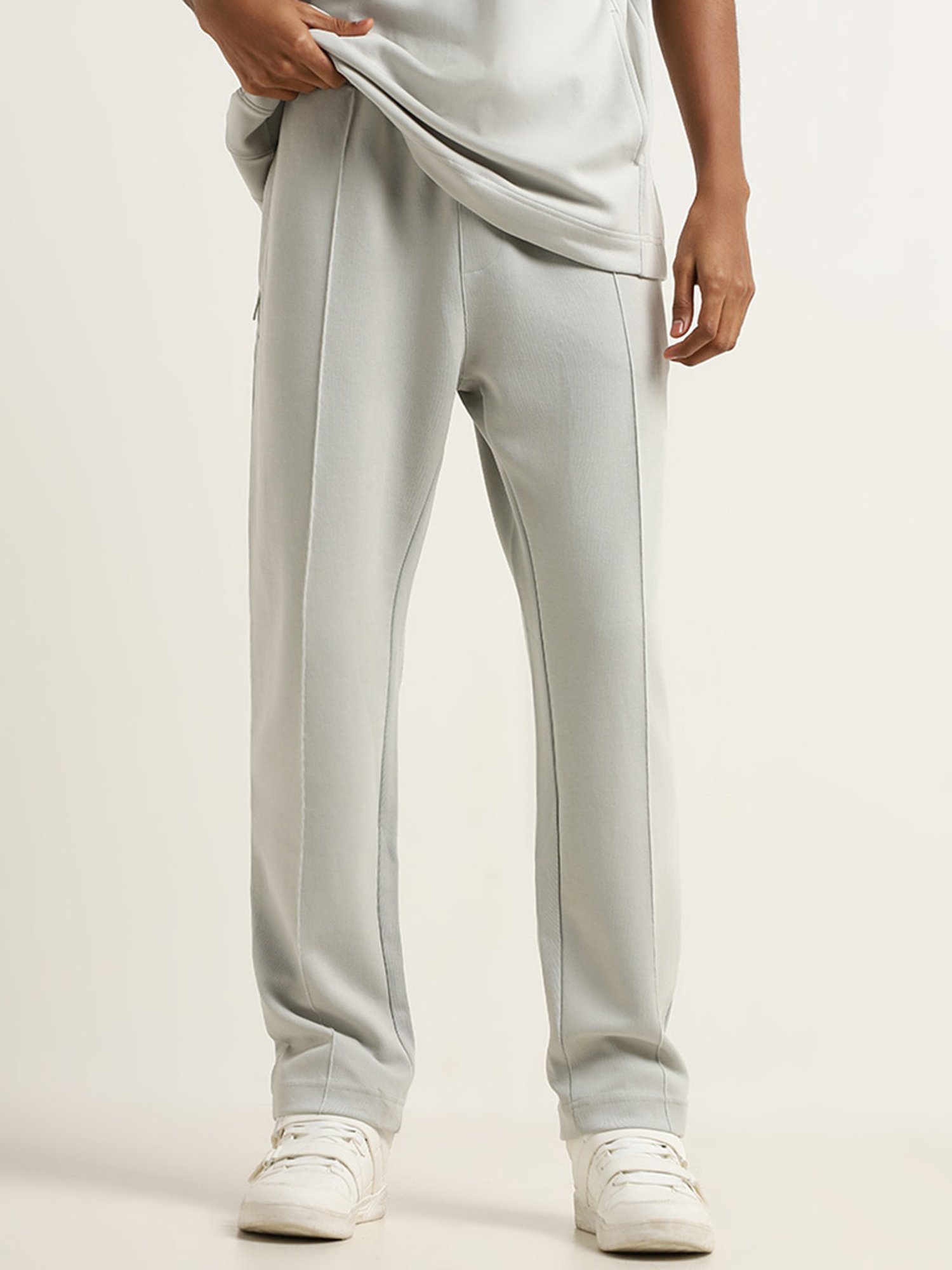 Studiofit by Westside Light Sage Relaxed Fit Mid Rise Joggers