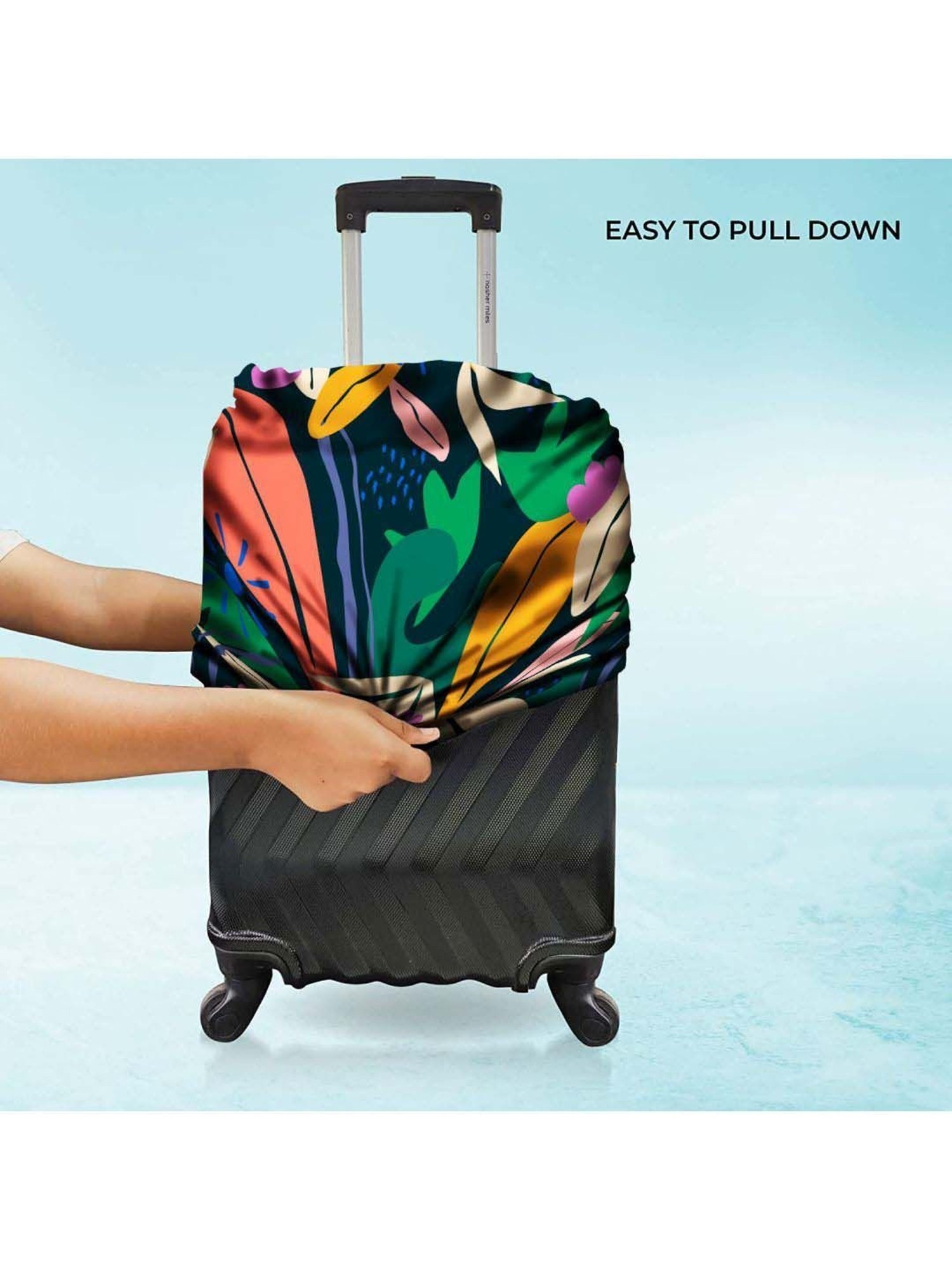 Nasher Miles Polyester 75 cm (28 Inch) Large Protective Luggage Cover - Jungle Design