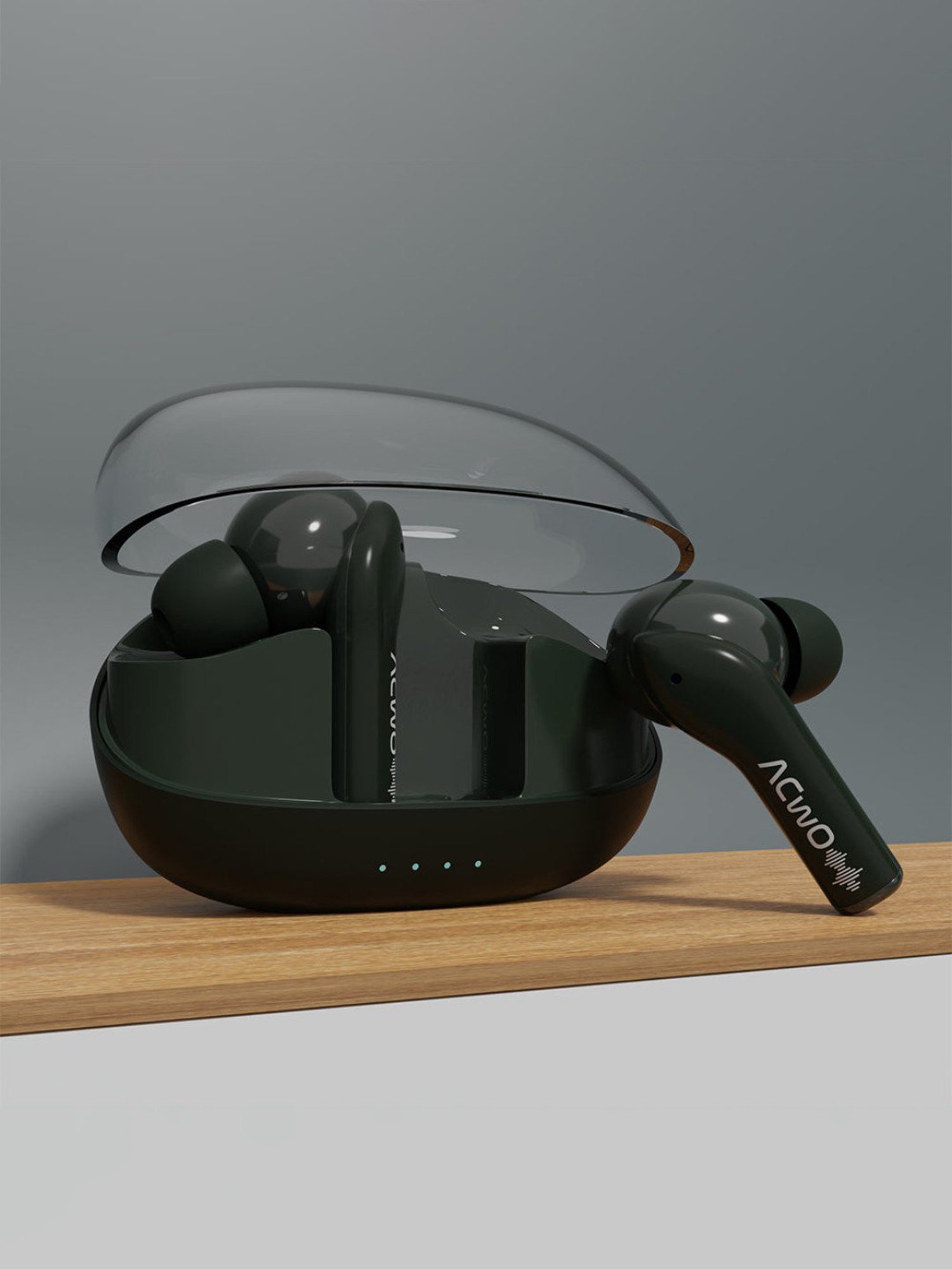 ACwO DwOTS 535 In Ear BT Earbuds with 35H Playtime & BasS BooM X Sound (Moss Green, True Wireless)