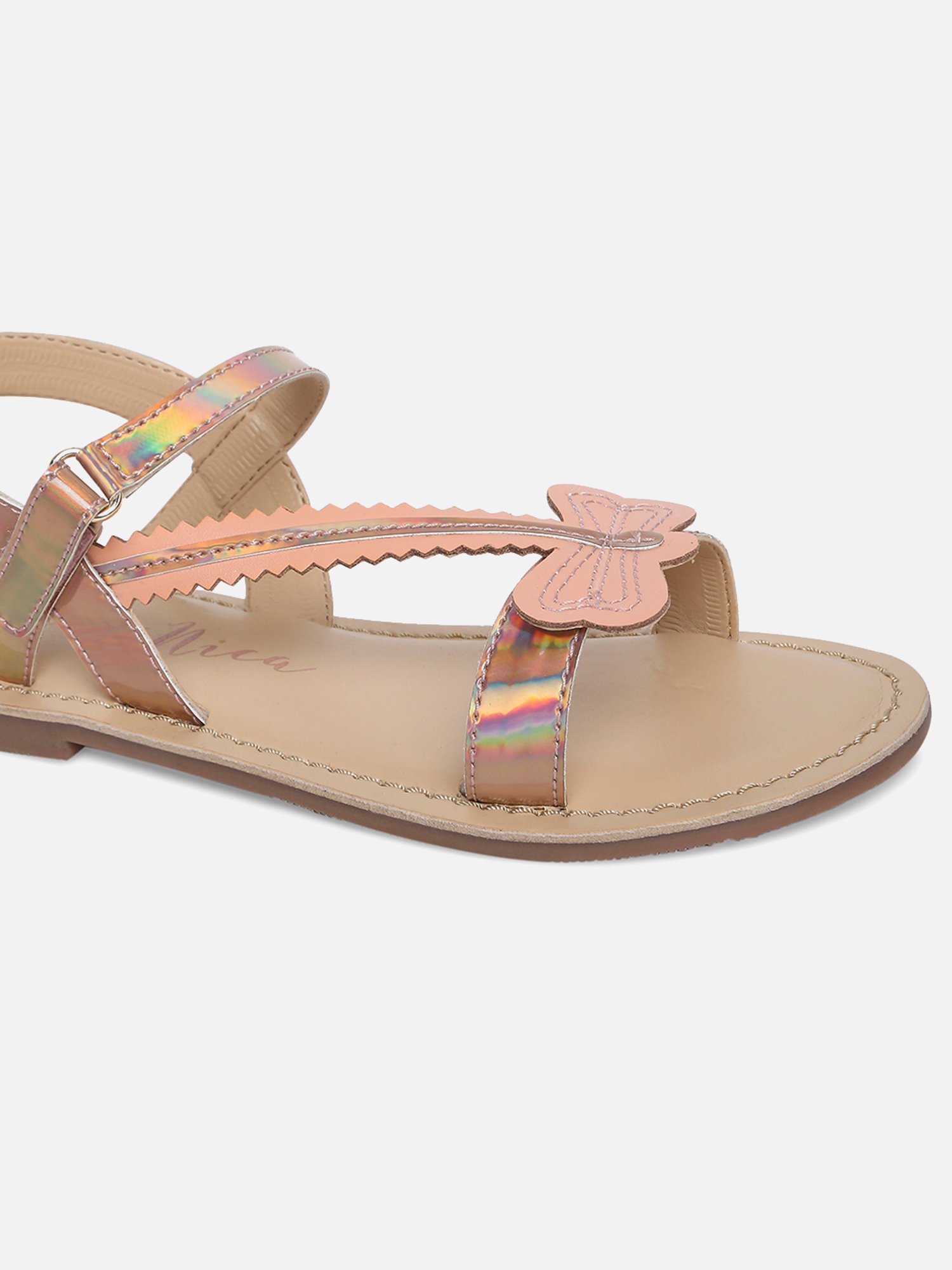Aria Nica Kids Pixie Rose Gold Casual Sandals