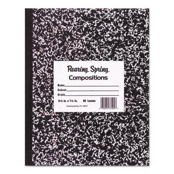Roaring Spring Marble Cover Composition Book Wide Rule 10 x 8 60 Pages 77505