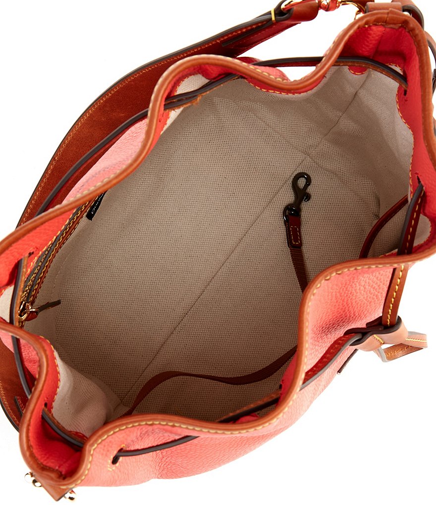 Dooney & Bourke Saffiano Collection Drawstring Bucket Bag