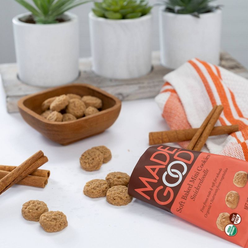 MadeGood Organic Gluten Free Snickerdoodle Soft Baked Cookies  - 4.25oz