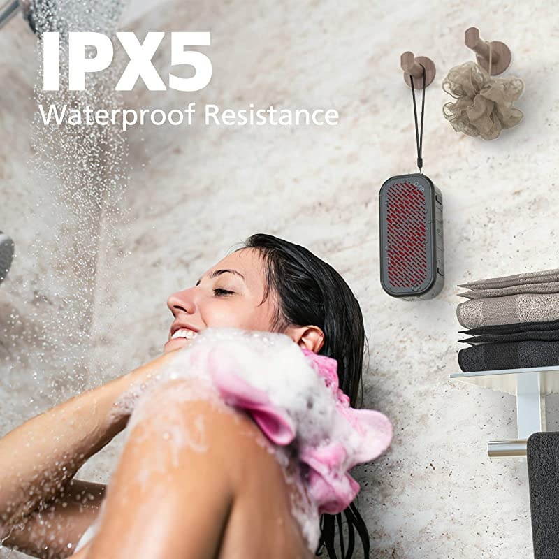 Tapping Shaking Bluetooth Speakers  RockSound Portable Wireless Speaker with Patented Hitting Sound Effect IPX5 Waterproof Bluetooth 50 for Travel Camping Shower Party Outdoors