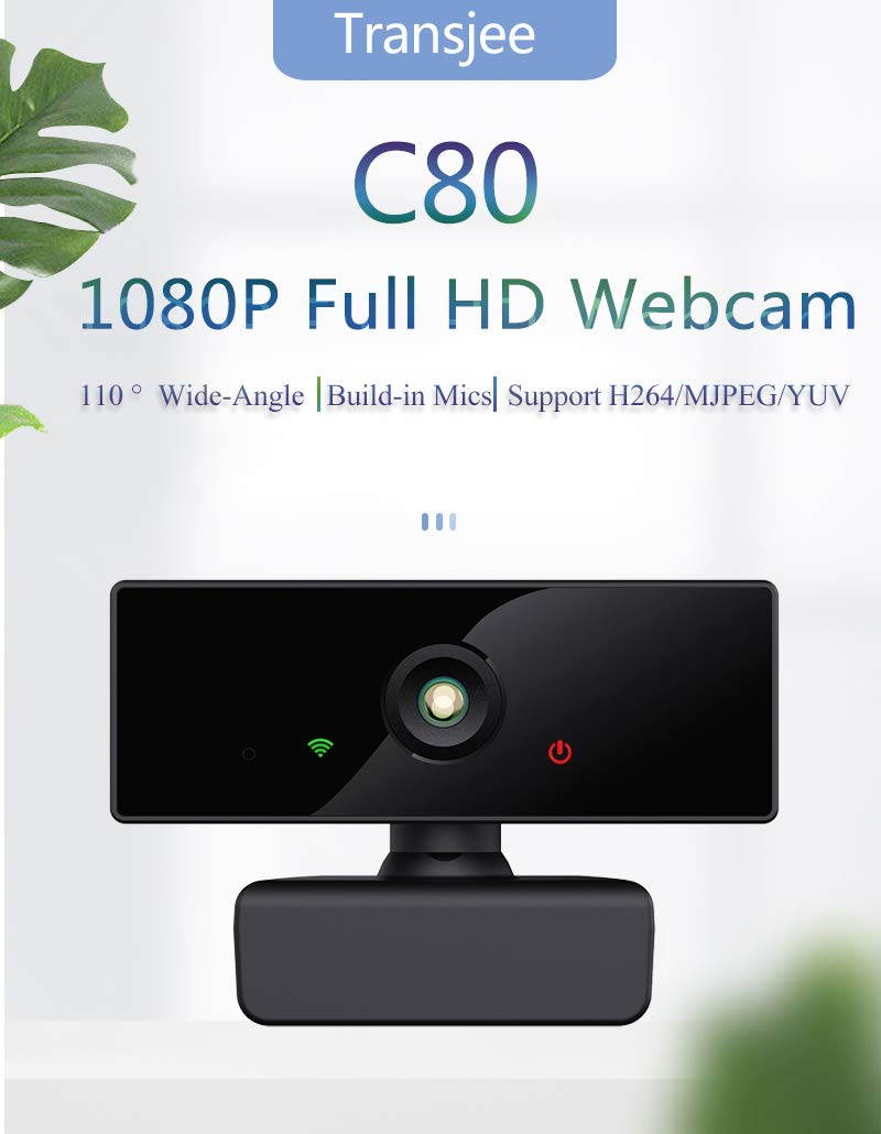 Webcam with Microphone Streaming for HD 1080p, Desktop with Built-in Microphone, Widescreen Video Calling and Recording, Desktop Or Laptop Notebook Webcam