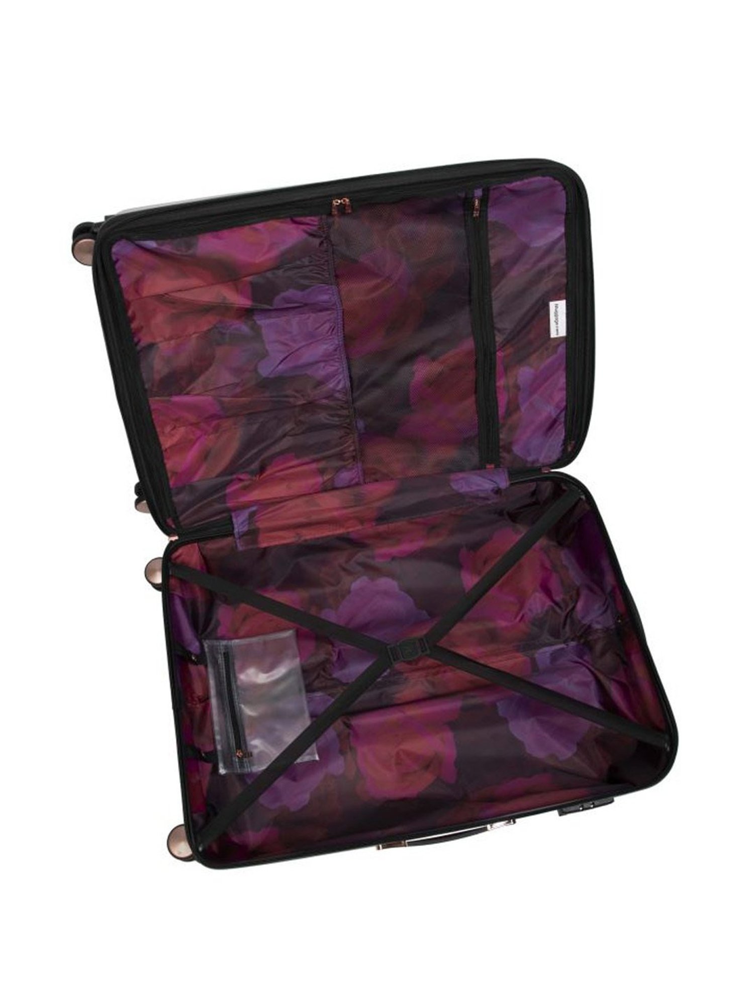 it luggage Sheen Maxy Rose Red Cabin-20 inches Expandable Hardsided Trolley Bag with TSA Lock