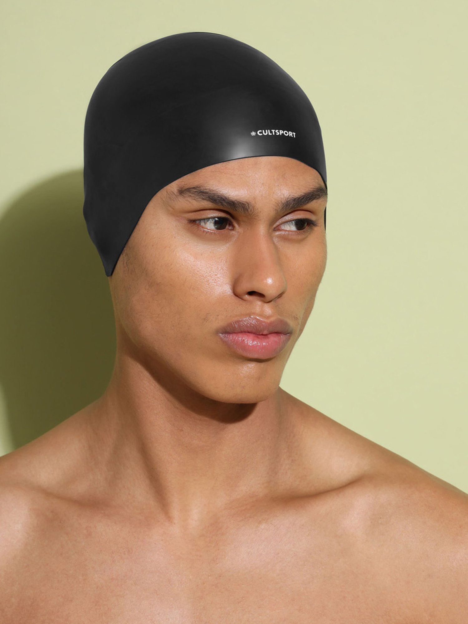 Cultsport Unisex Swimming Cap (Black)