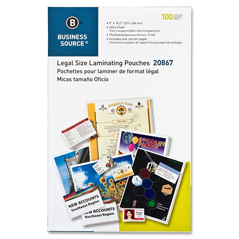 Clear Legal-Size Laminating Pouches (20867)