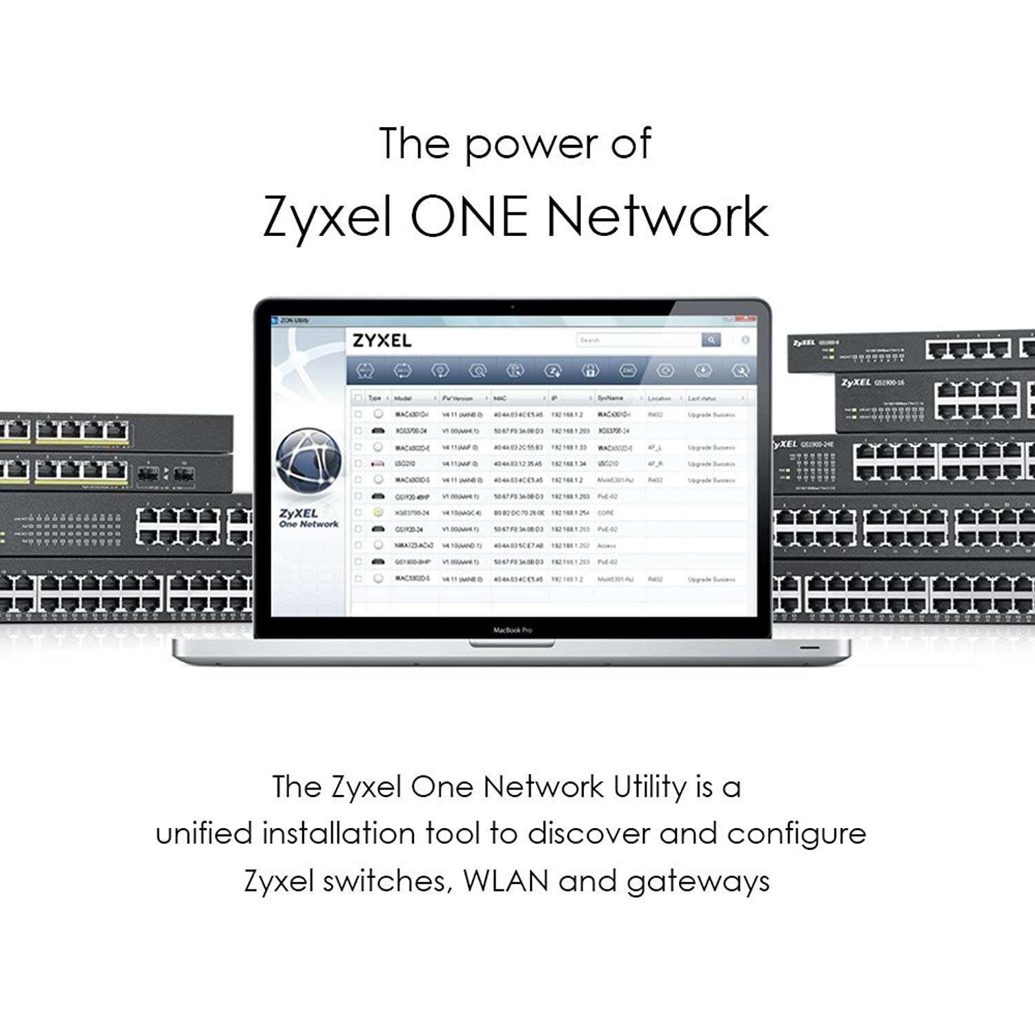 ZyXEL 24-Port Gigabit Ethernet Smart Managed Rackmount PoE Switch with 170 Watt Budget and 2 SFP Ports [GS1900-24HP]