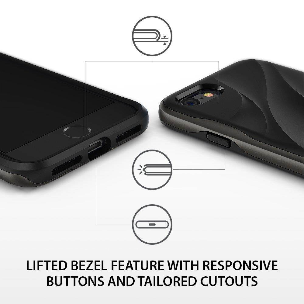 Apple iPhone 8 Case, Ringke [WAVE] Dual Layer Heavy Duty Shockproof PC TPU Protective Cover for iPhone 7 / iPhone 8 - Coastal Blue