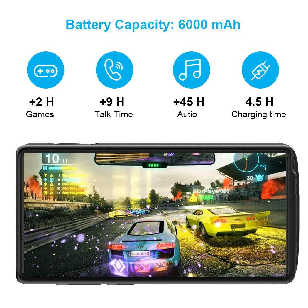 For  Galaxy Note 10+ 5G Battery Charger Case Power Bank Charging Pack