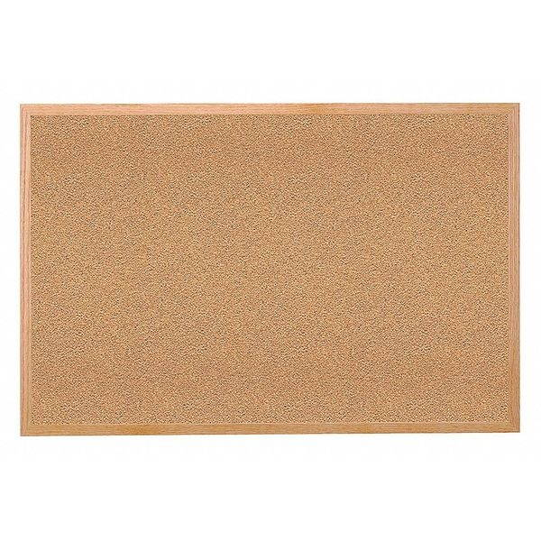 Cork Bulletin Board 60x48", Wood Frame GHENT WK45