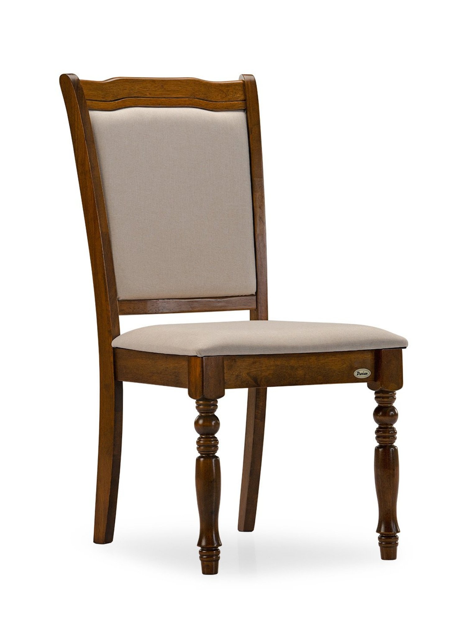 Durian Franceska Brown & Beige Solid Wood 4 Seater Dining Table Set