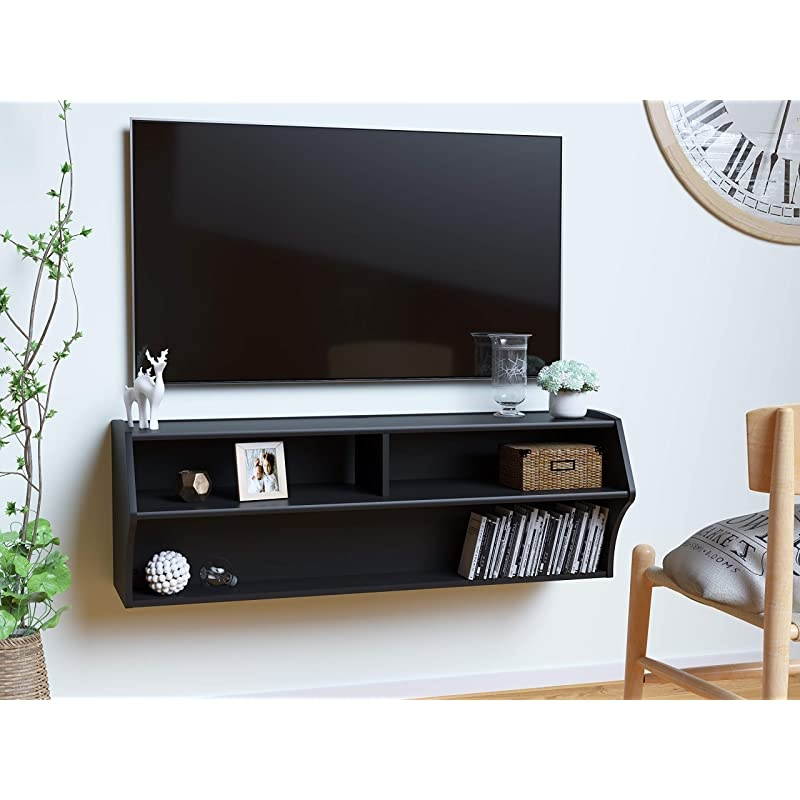 Altus Wall Mounted AudioVideo Console 485W x 1675H x 16D Black