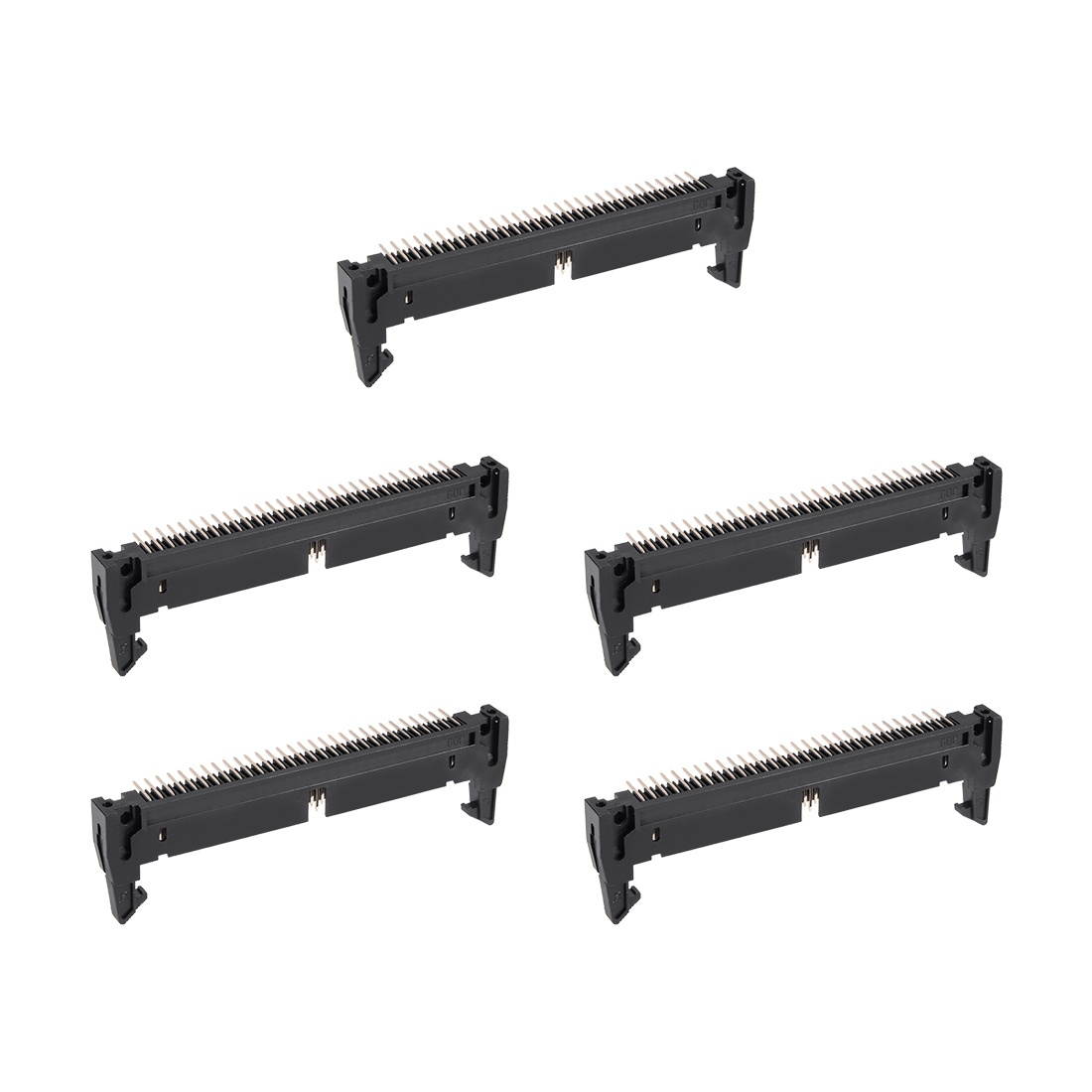 5Pcs 2x30Pin 2.54mm Pitch Double Rows 90 Degree Connector PCB IDC Ejector Header