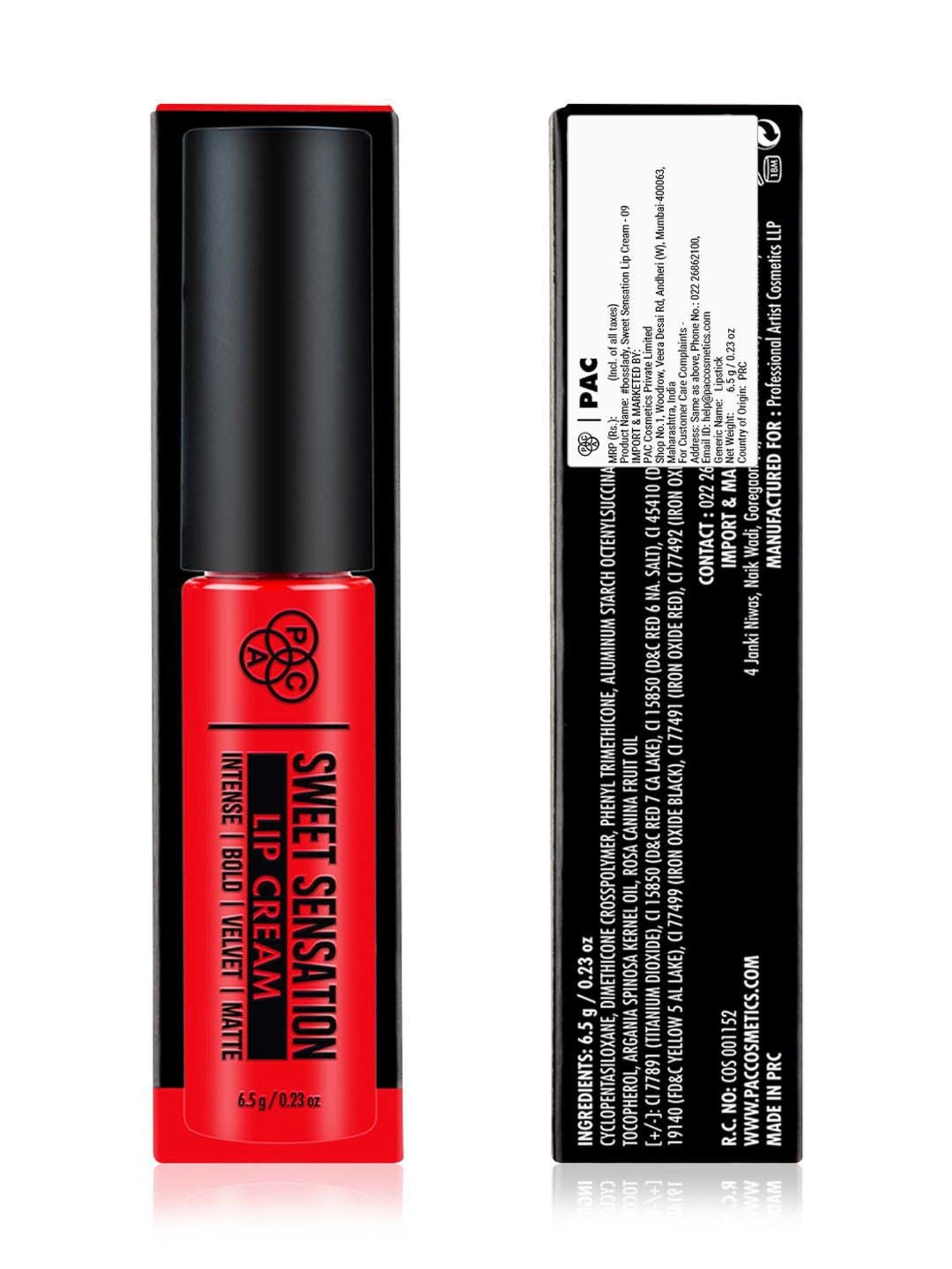 PAC Sweet Sensation Lip Cream - 09 #bosslady - 6.5 gm