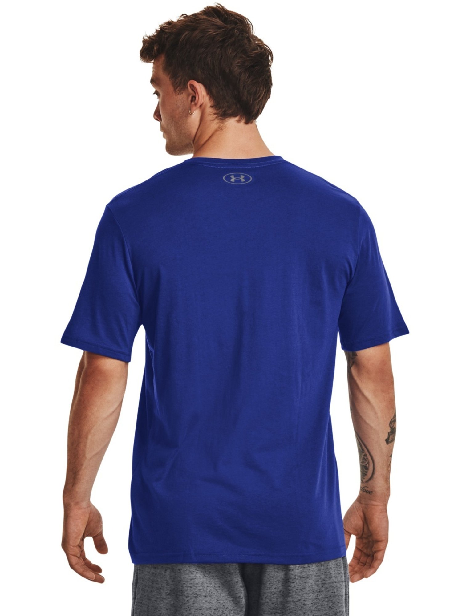 Under Armour Blue Cotton Slim Fit T-Shirt