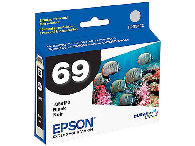 EPSON DURABrite Ultra 69 T069120S Ink Cartridges - Black