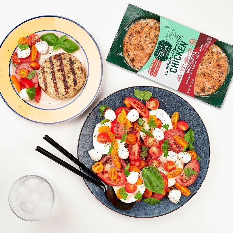 Mighty Spark Bruschetta Chicken Patties - 9oz