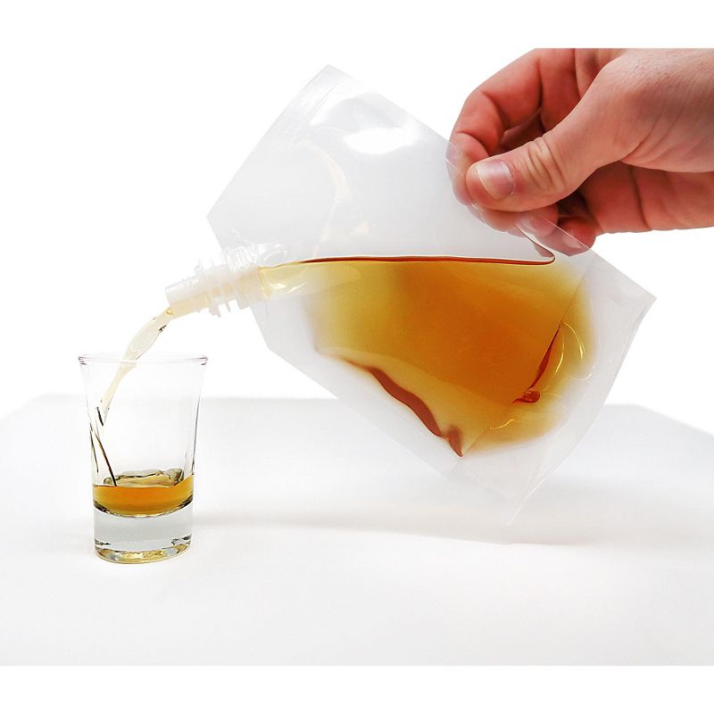 Zulay Kitchen Premium Plastic Flasks For Liquor -  Flask For Fun