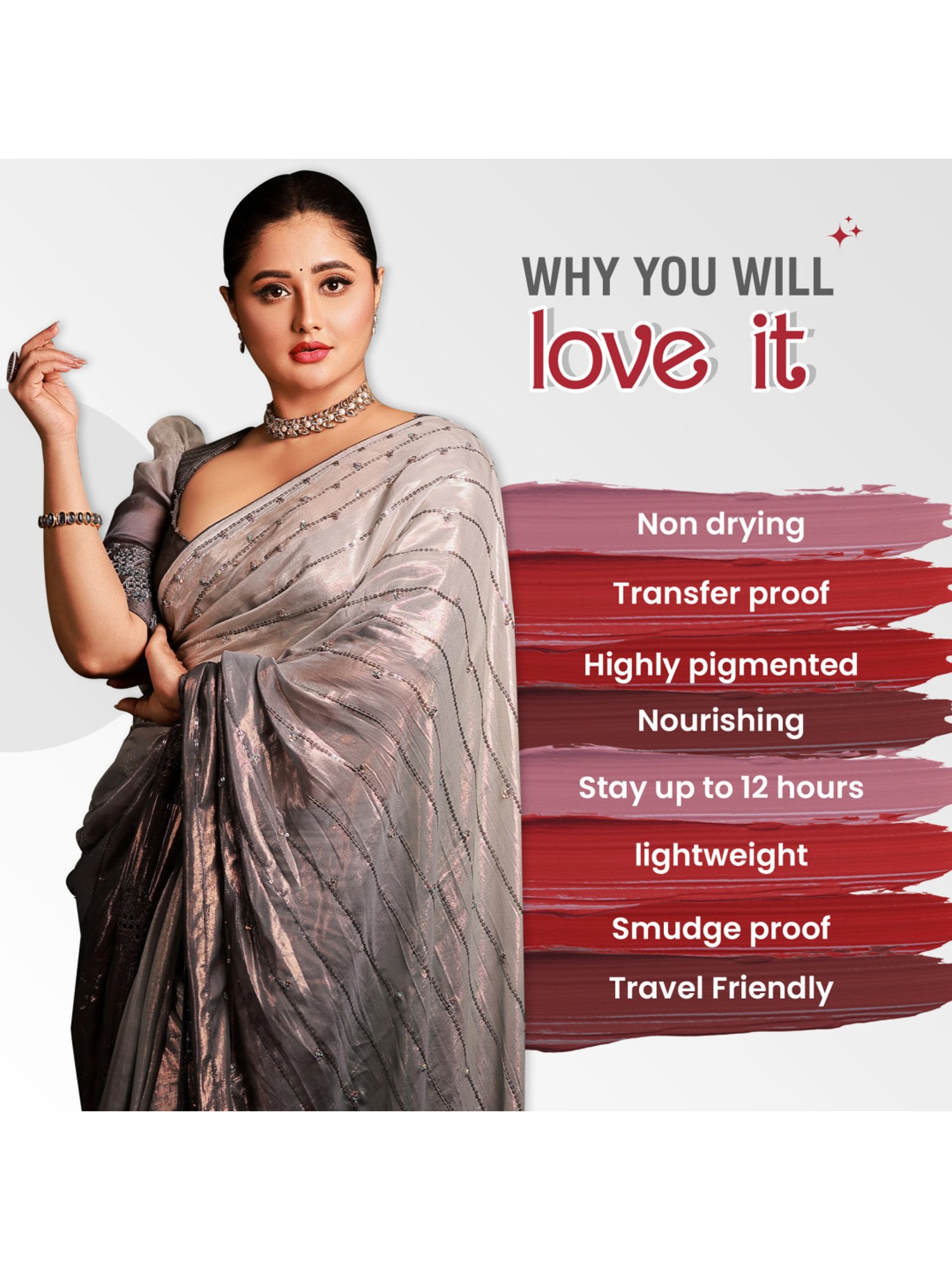 Glamveda Always On Matte Mini Liquid Lipstick Bridal Combo