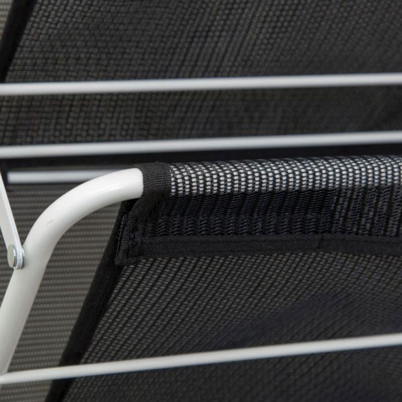 IRIS 2 Tier Slim Stackable Metal Shoe Rack Black