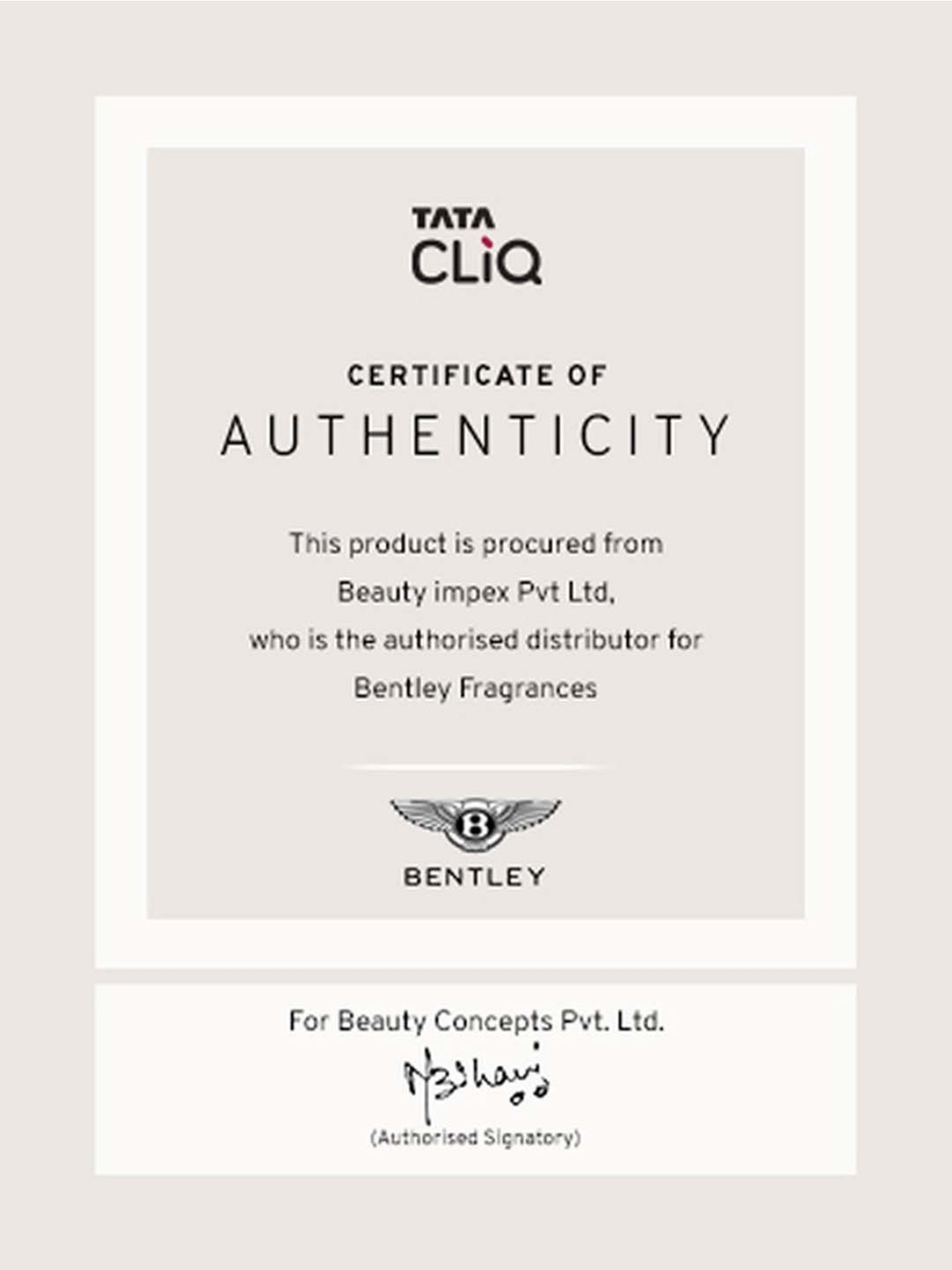 Bentley Absolute Eau de Parfum for Men - 100 ml