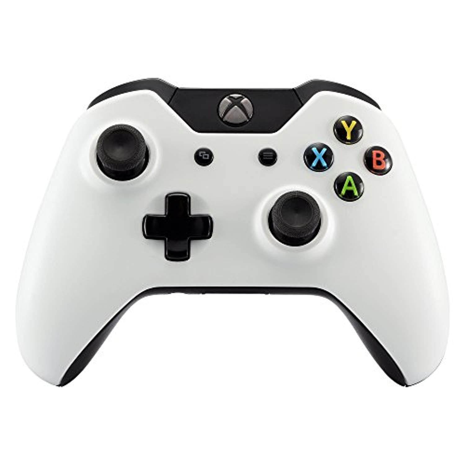 extremerate matte solid white front top up shell case faceplate for xbox one controller