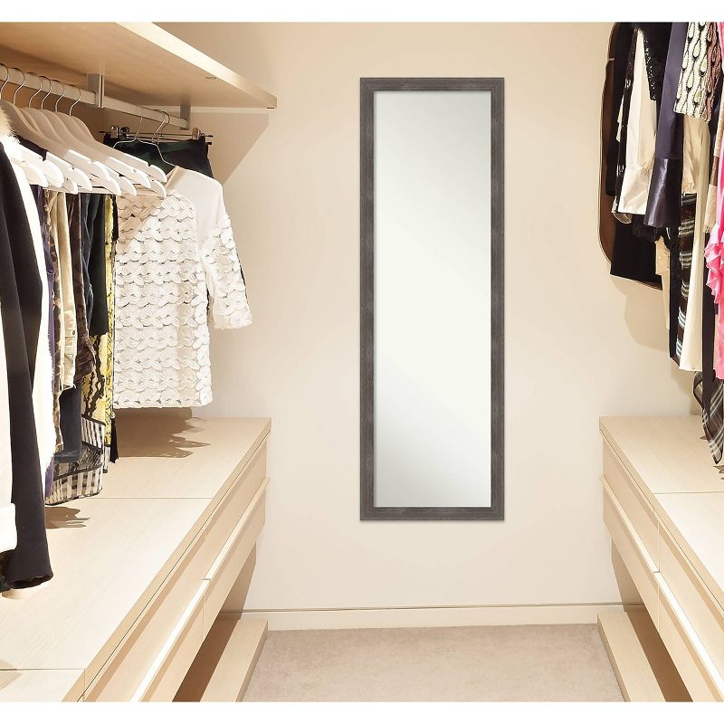 15"x51" White Full Length Over The Door Mirror White - Patton Wall Decor