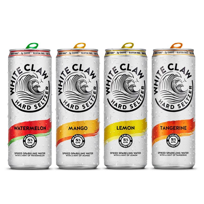 White Claw Hard Seltzer Variety Pack No. 2 - 12pk/12 fl oz Slim Cans