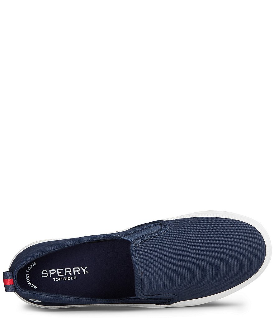 Sperry Women's Crest Twin Gore Canvas Platform Slip-On Sneakers