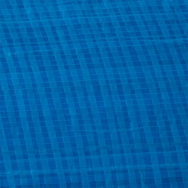 Bestway 58032E 8 Foot Round PVC Debris and Leaves Pool Cover with Drain Holes for Above Ground Fast Set Swimming Pools, Blue
