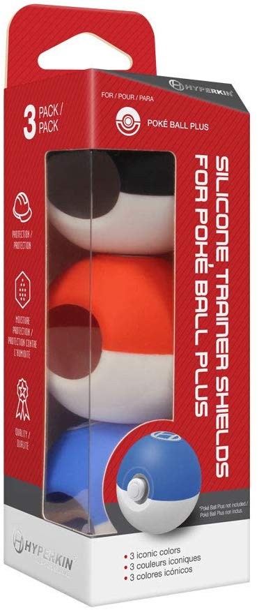 Hyperkin Silicone Trainer Shields Skins Covers for Poke Ball Plus (3-Pack) for Nintendo Switch