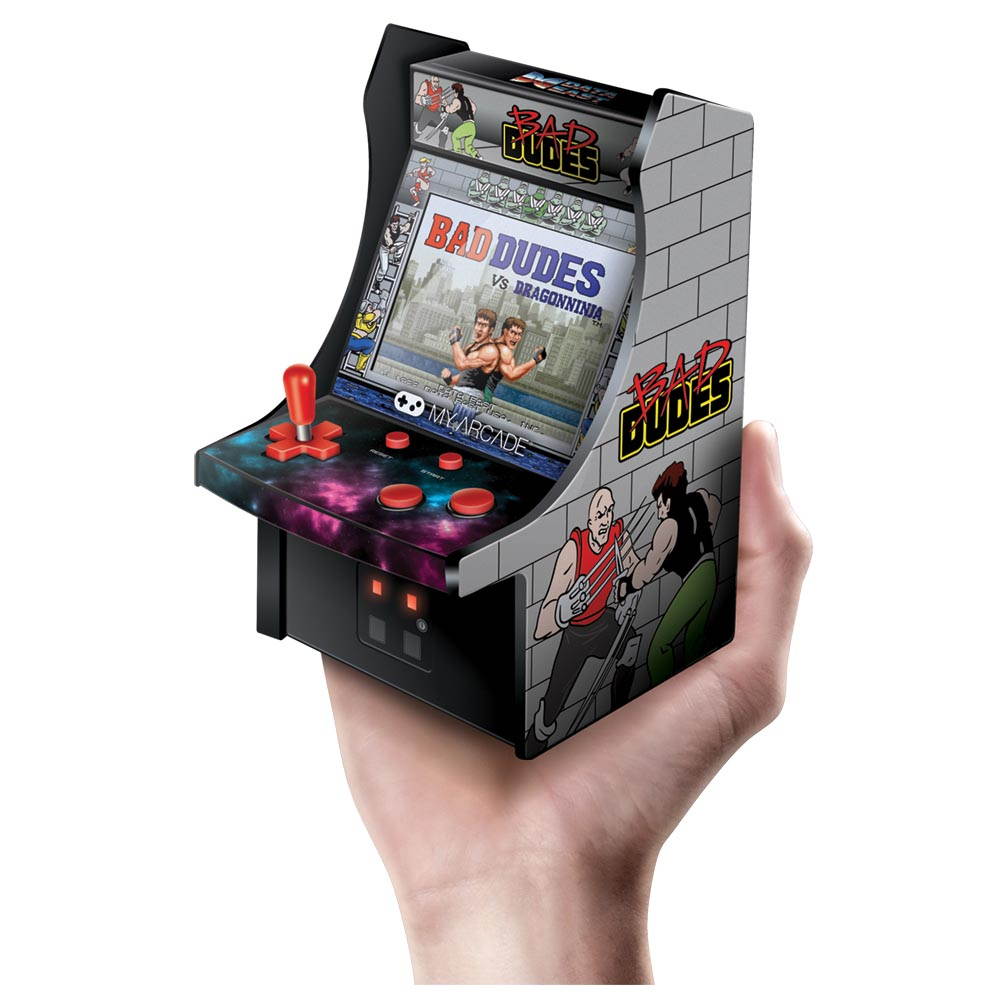 MY ARCADE Bad Dudes Collectible Retro Micro Arcade Machine Portable Handheld Video Game Licensed by Data East