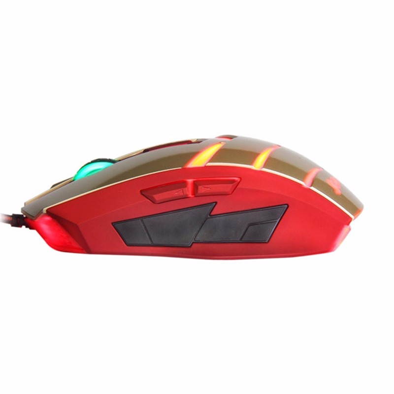 Funtech T-M50 USB Wired Gaming Mouse Professional Mice With Colorful LED For Dota LOL Photoelectric PC Desktop Notebook Mouse