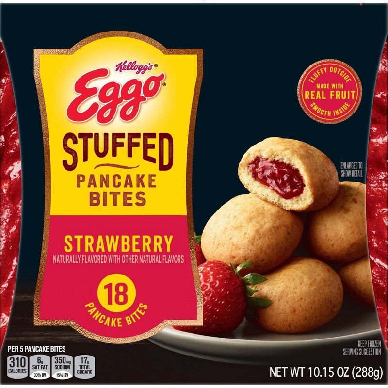 Eggo Frozen Strawberry Stuffed Pancake Bites - 10.2oz