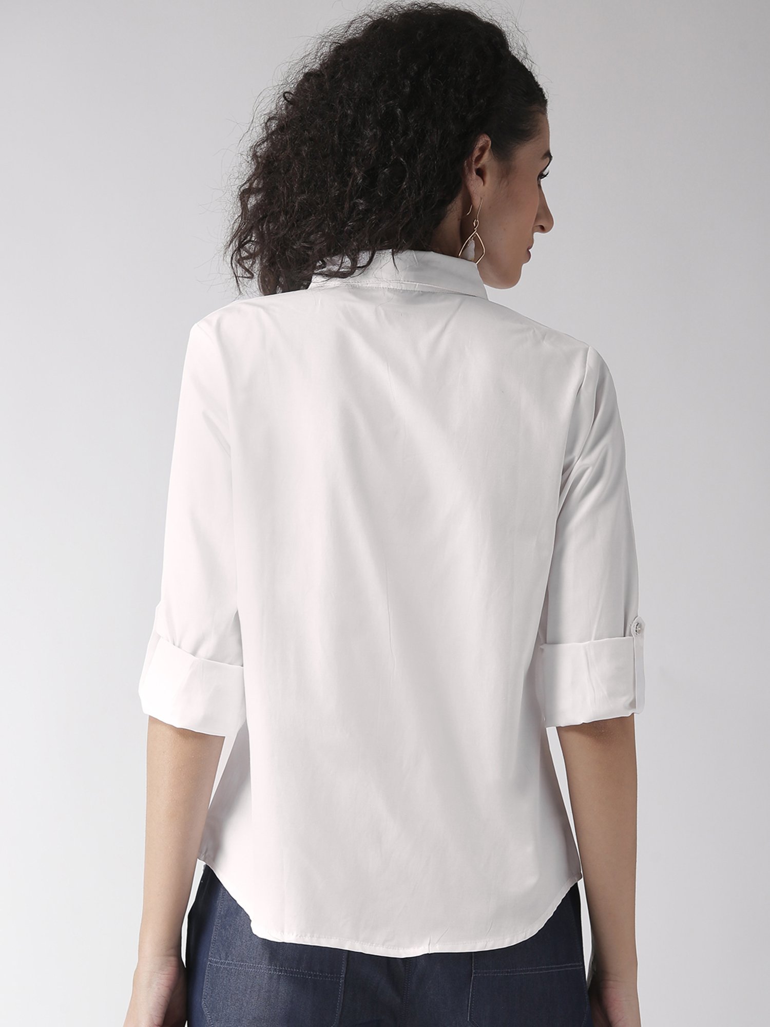 Annabelle by Pantaloons Black Polka Dots Shirt