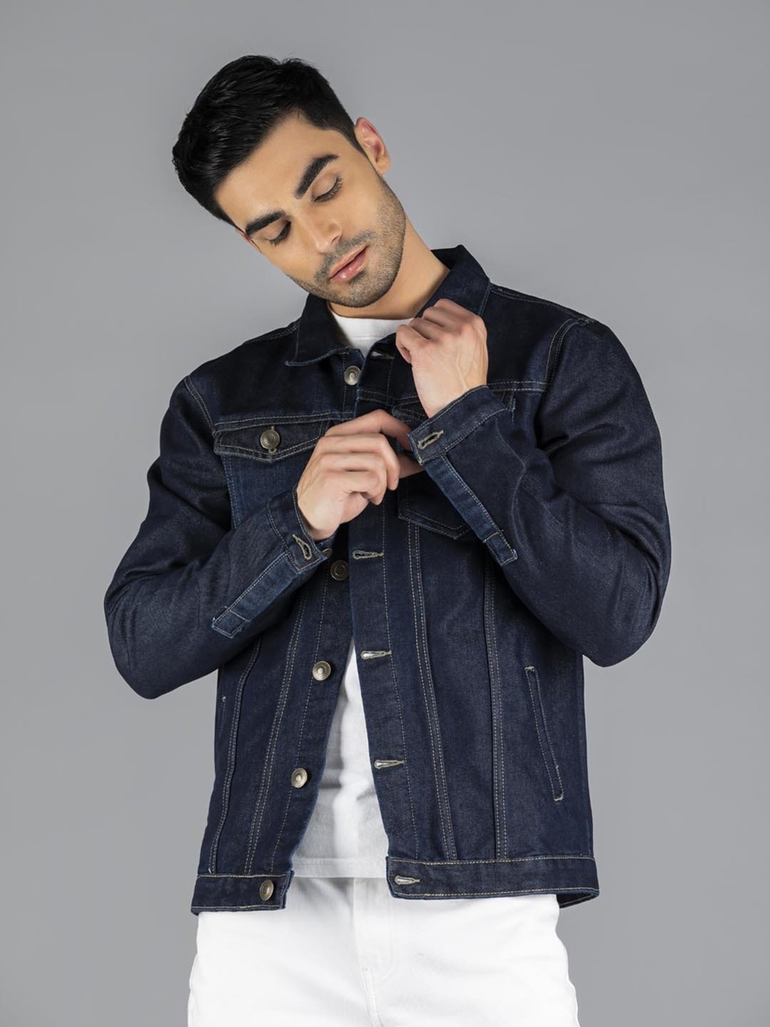 Dennis Lingo Midnight Blue Regular Fit Denim Jacket