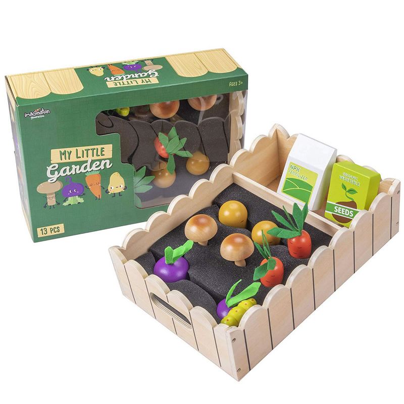 Melissa & Doug 11-Piece Brew and Serve Wooden Coffee Maker Set - Play Kitchen Accessories