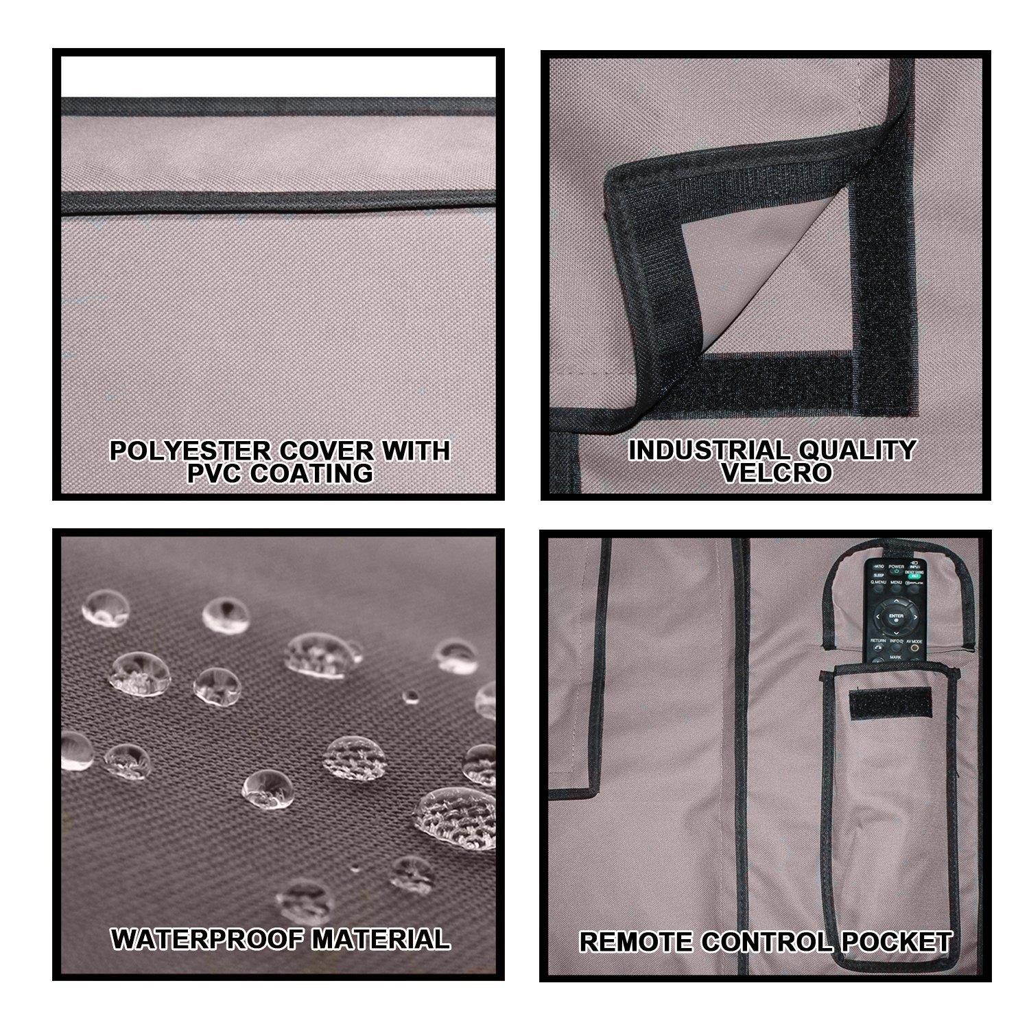 Outdoor TV Cover  TITAN Series   Universal Weatherproof Protector for 50''  52'' TV