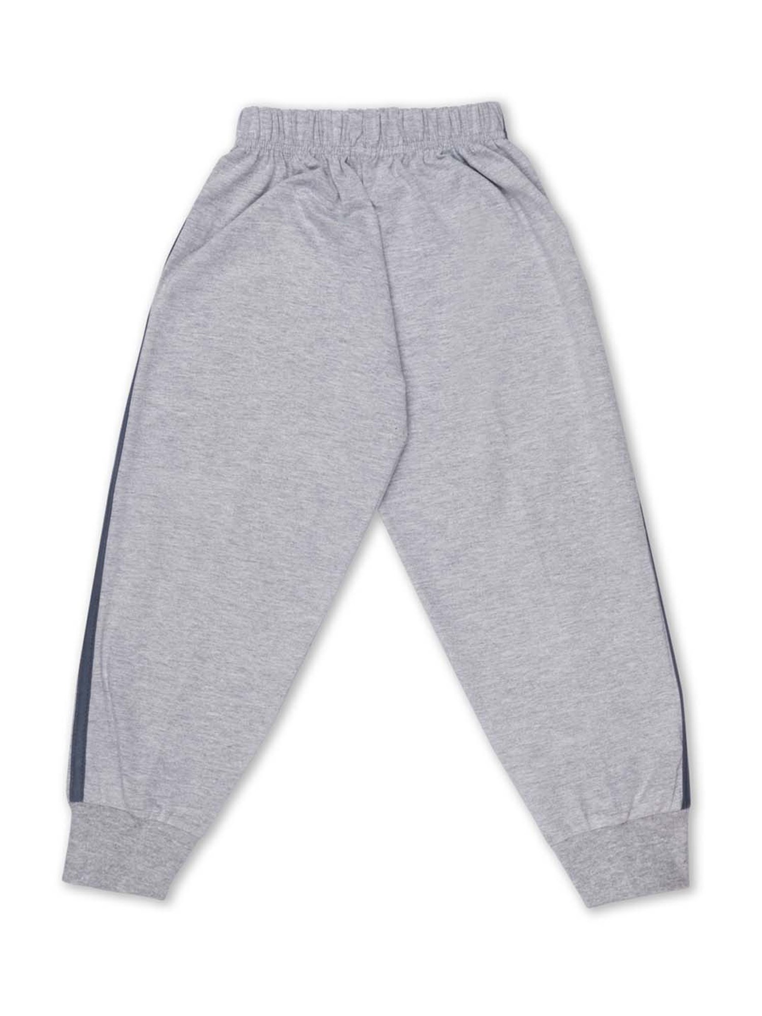 Todd N Teen Kids Grey Cotton Printed T-Shirt & Joggers
