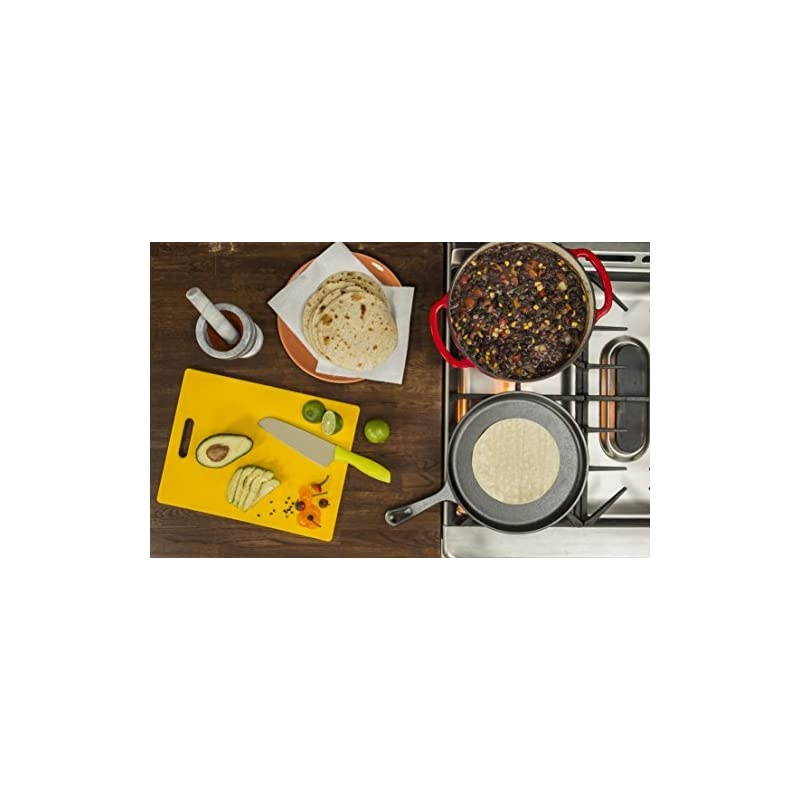 Pre-Seasoned Cast Iron Griddle With Easy-Grip Handle, 10.5 Inch (Pack of 1), Black