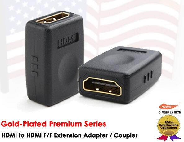 YellowKnife- Premium Gold Plated HDMI Female to HDMI Female Extension Coupler