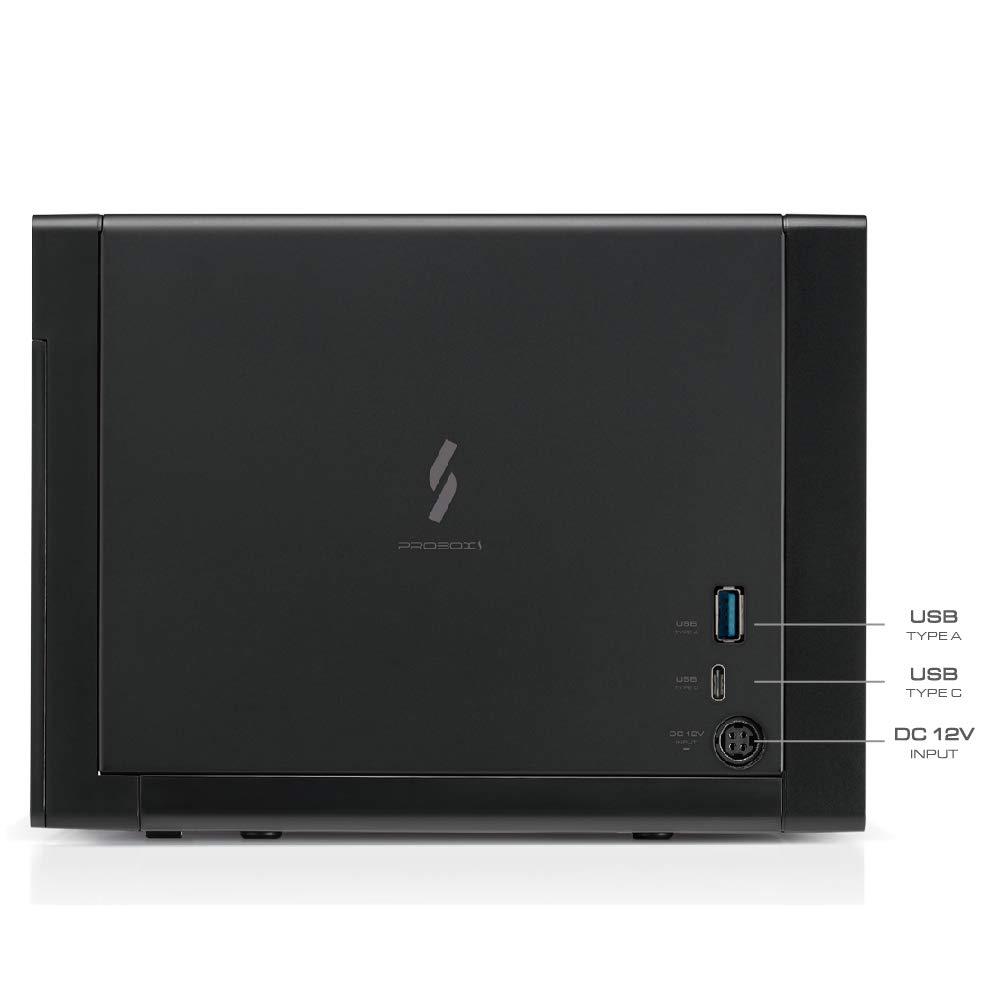 Mediasonic Raid USB 3.1 Type C 4 Bay 3.5&rdquo; SATA Hard Drive Enclosure with USB 3.1 Hub Feature &ndash; USB 3.1 Gen 2 10Gbps (HFR7-SU31CH)