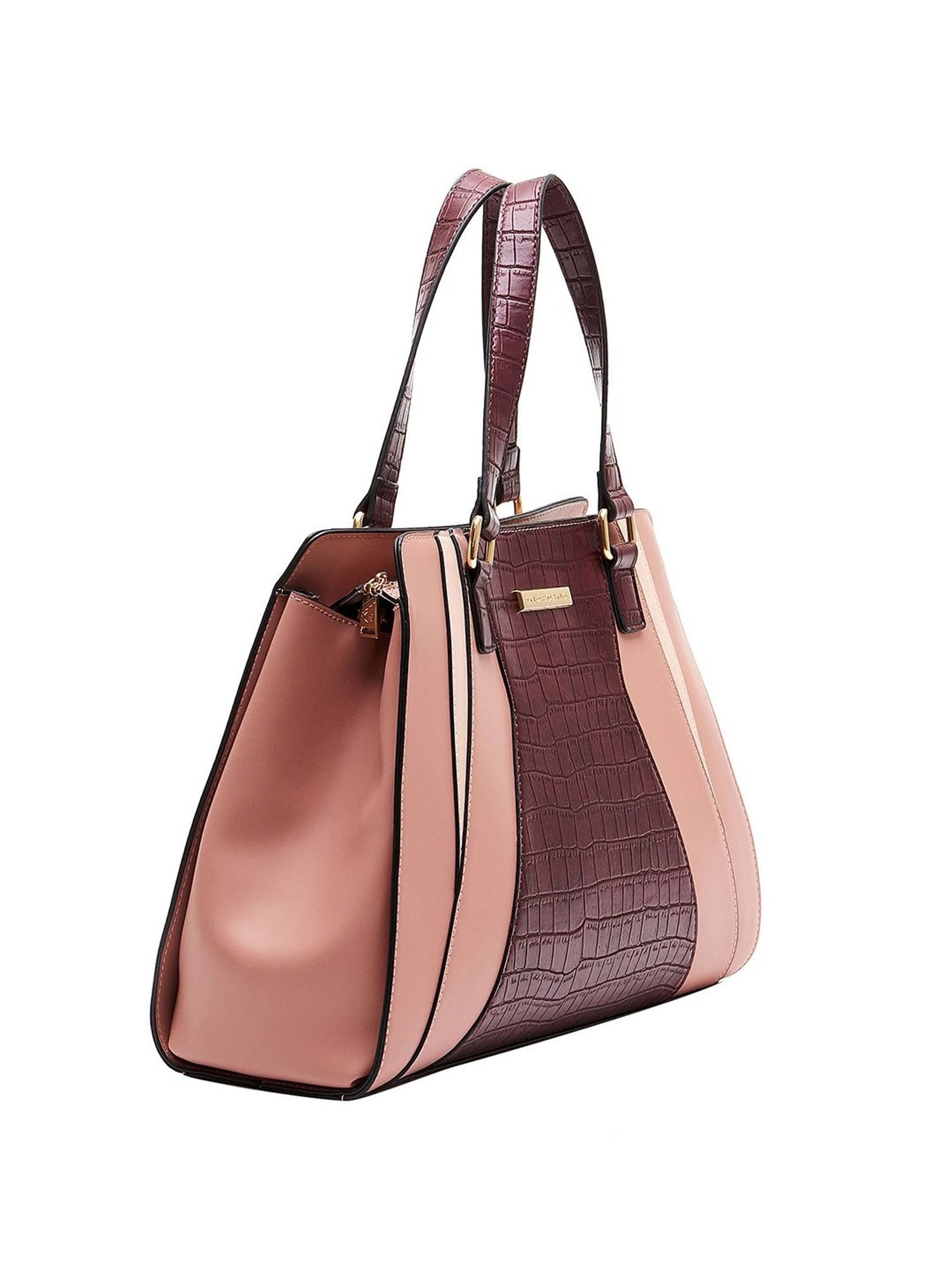 Giordano Blossoms 2020 Pink Textured Medium Handbag