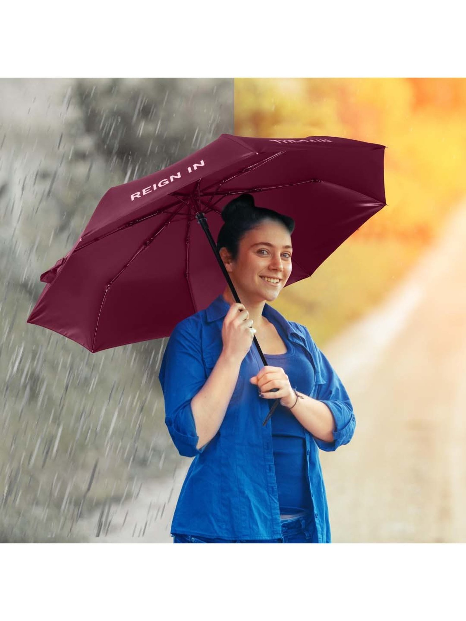 Kenneth Cole Red Logo Umbrella