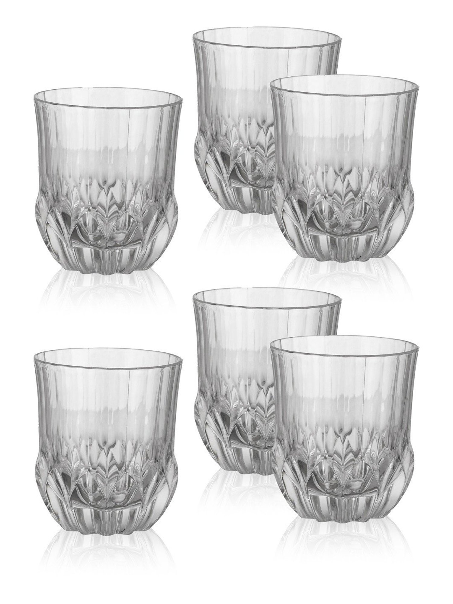 Mikasa Julie Transparent Glass Flute Glass (0.266 L) - Set of 4