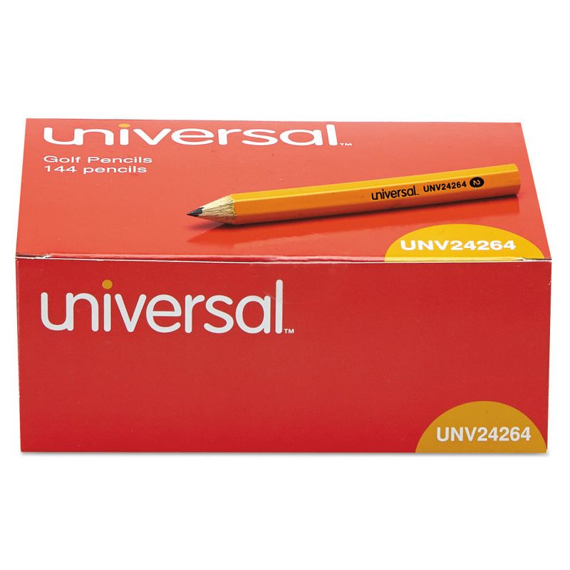 Universal 144pk #2 Golf & Pew Pencil Yellow Barrel